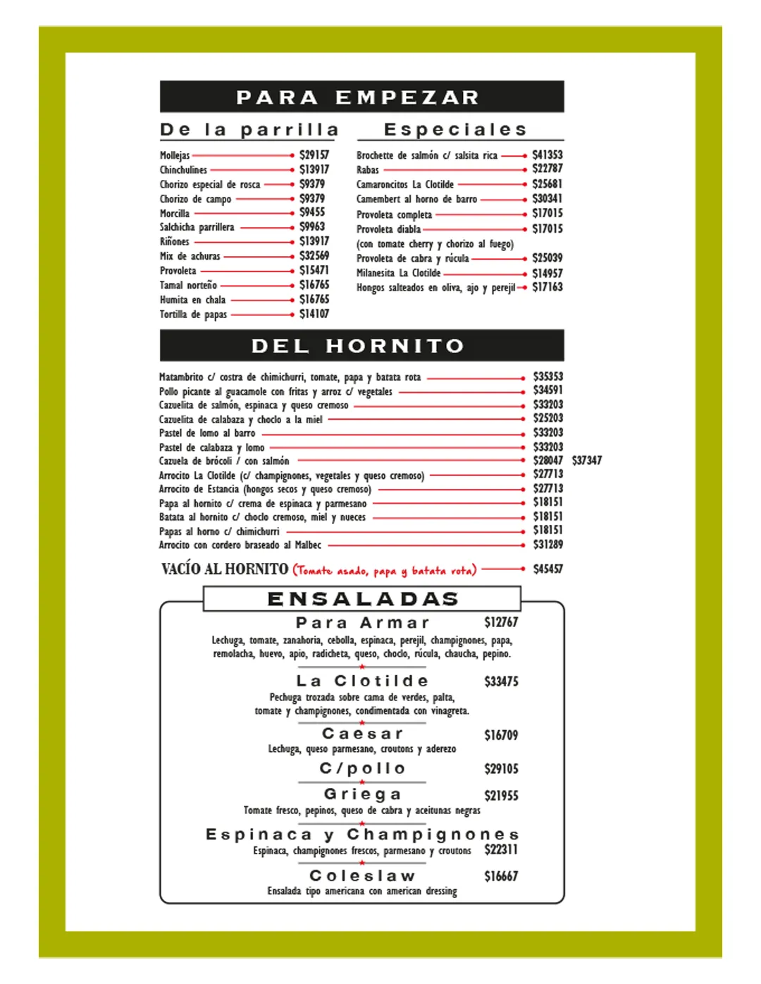 Menú — Página 2